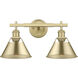 Orwell 2 Light 18.25 inch Brushed Champagne Bronze Vanity Light Wall Light