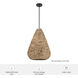 Cambria 3 Light 18 inch Matte Black Pendant Ceiling Light, Large