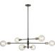 Lake Loft 6 Light Platinum and Graphite Pendant Ceiling Light