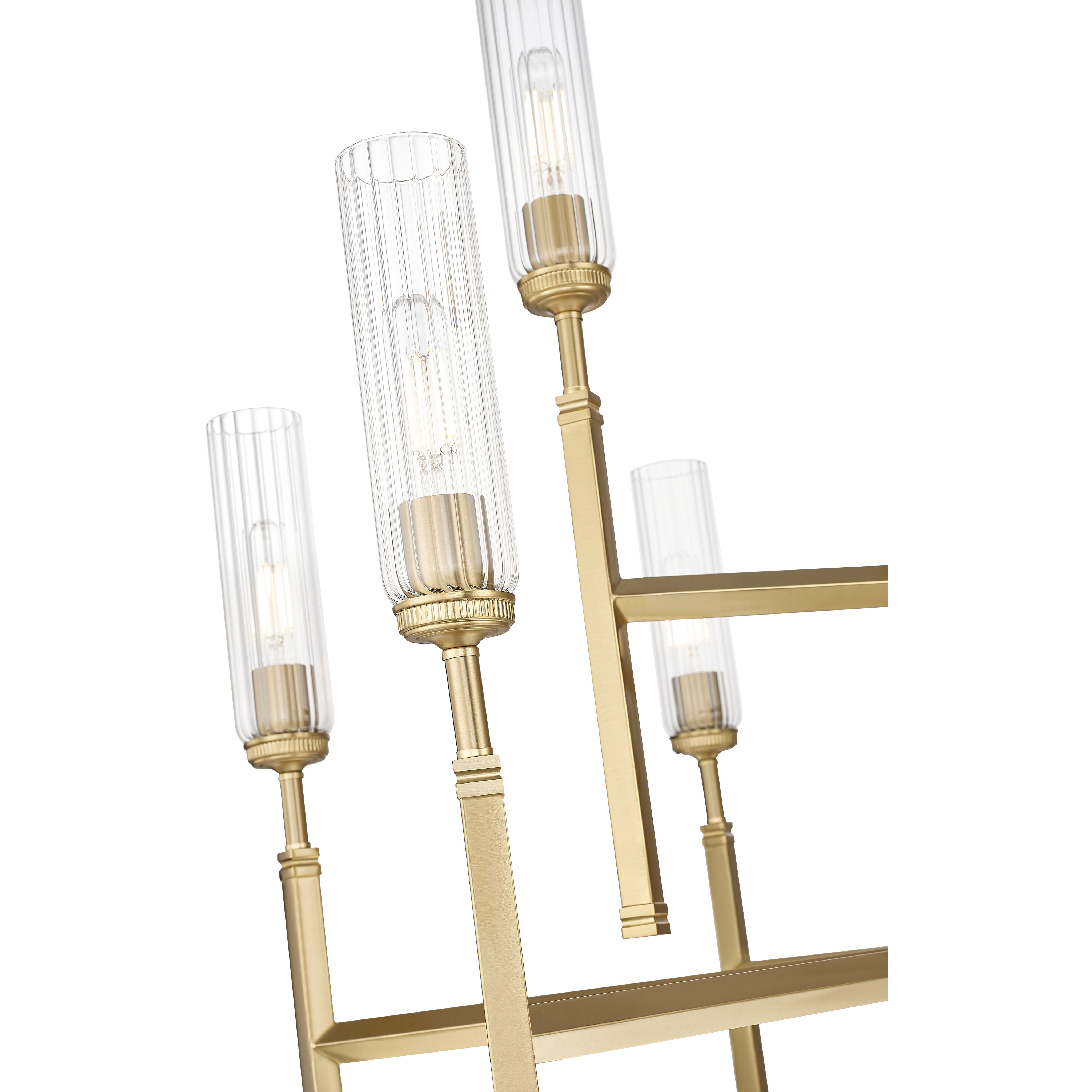 Esme 9 Light 38 inch Modern Gold Chandelier Ceiling Light