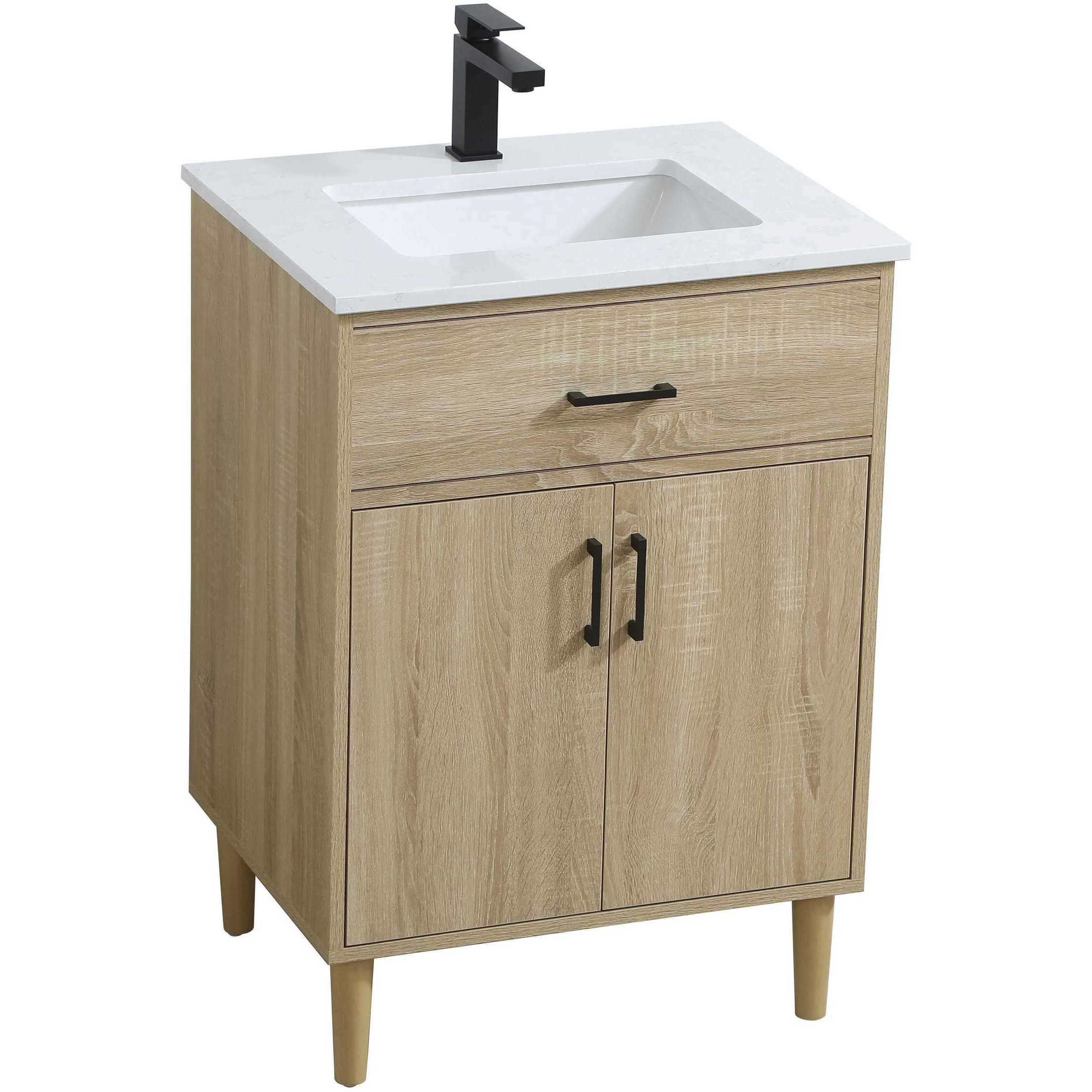 Chandler 24 X 34 inch Mango Wood Bathroom Vanity Cabinet