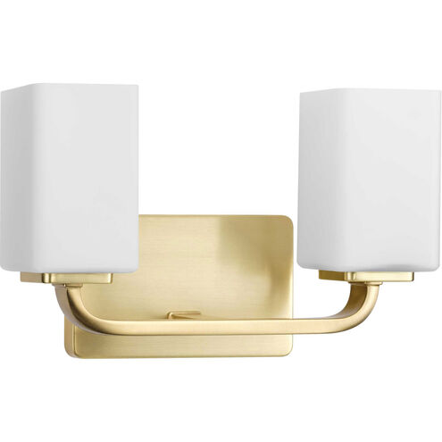 Cowan 2 Light 14 inch Satin Brass Bath Vanity Wall Light