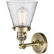Franklin Restoration Small Cone LED 6 inch Antique Brass Sconce Wall Light, Franklin Restoration