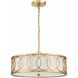 Graham 6 Light 18 inch Antique Gold Chandelier Ceiling Light