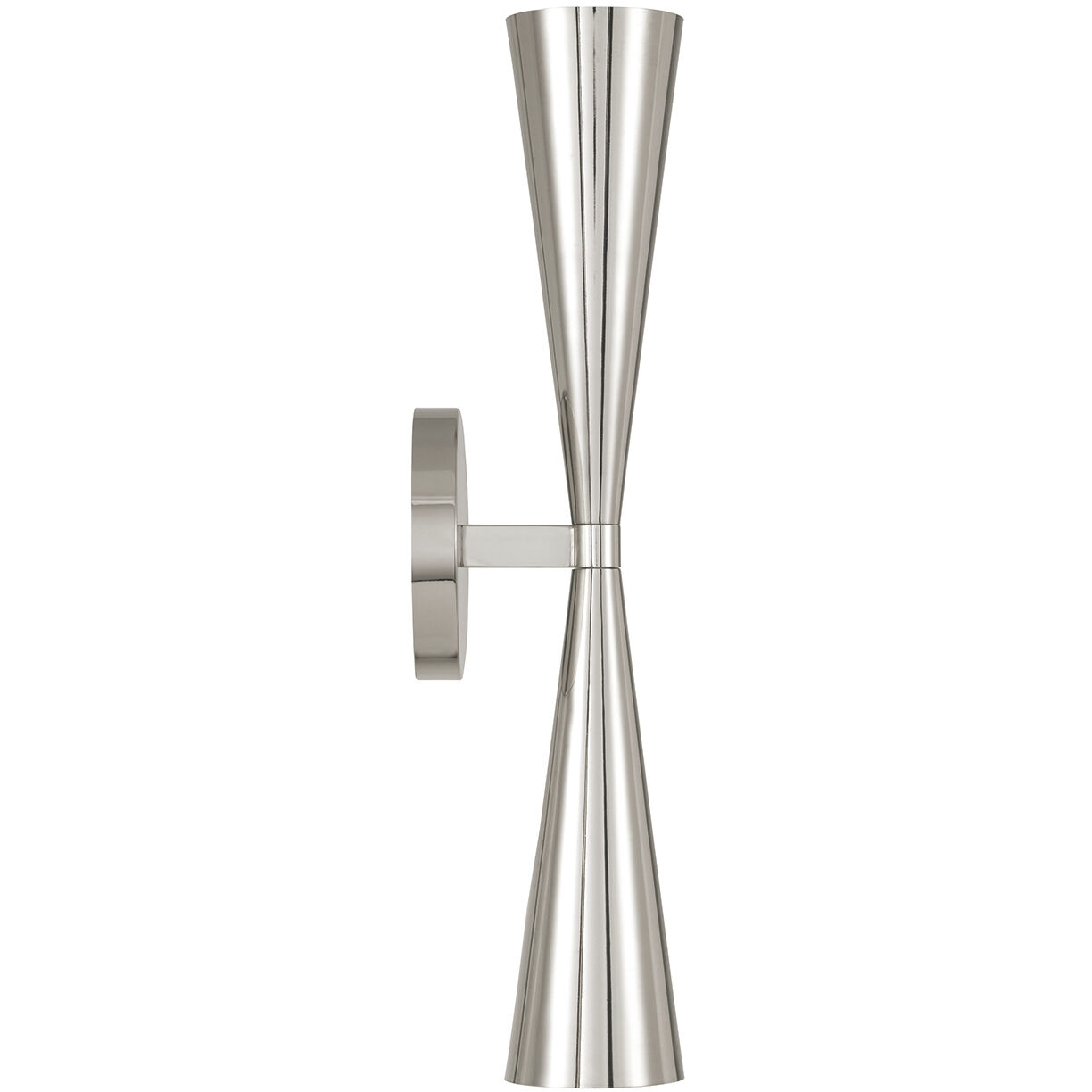 Levi 2 Light 5 inch Polished Nickel Sconce Wall Light
