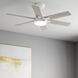 Georgetown 52 inch Fresh White with Light Gray Oak Blades Ceiling Fan