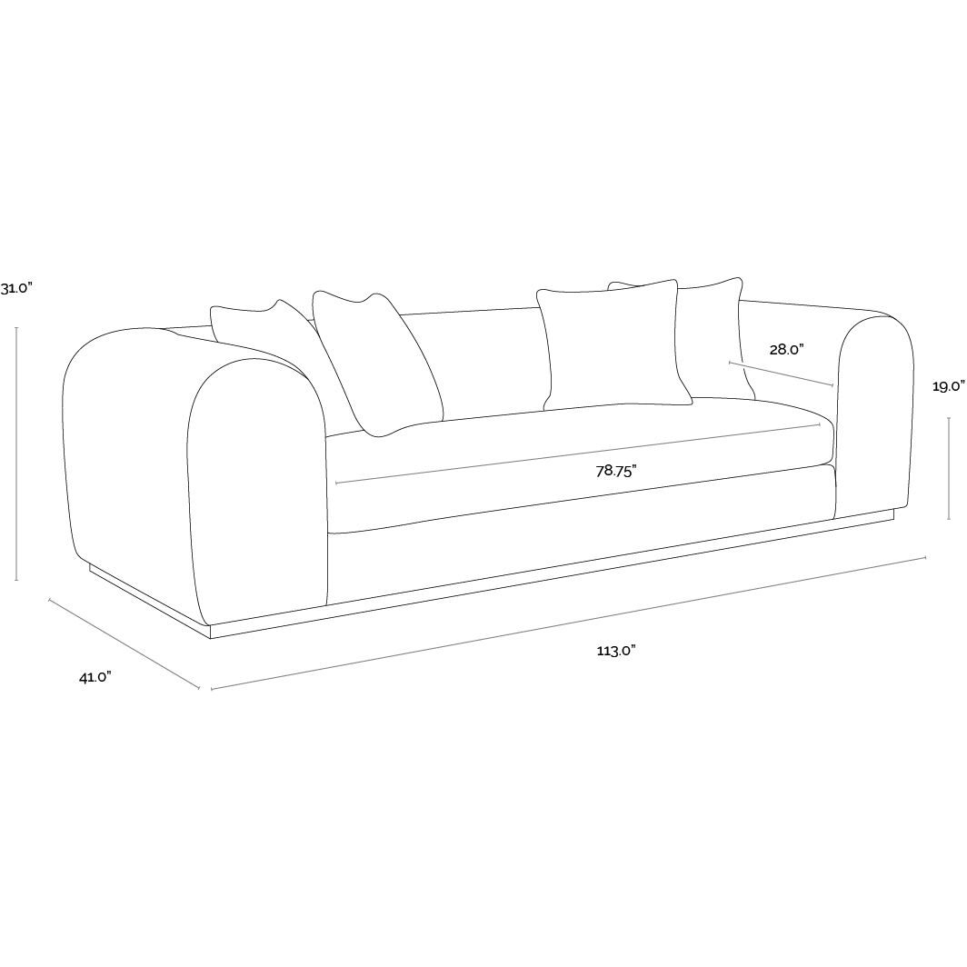 Caspian Copenhagen White Sofa