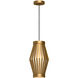 Alora Mood Hana 1 Light 8.38 inch Aged Gold Pendant Ceiling Light