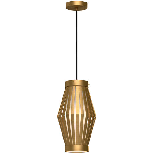 Alora Mood Hana 1 Light 8.38 inch Aged Gold Pendant Ceiling Light