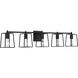 Dunn 5 Light 41 inch Flat Black Vanity Light Wall Light