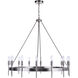 Larrson 14 Light 36 inch Brushed Polished Nickel Chandelier Ceiling Light