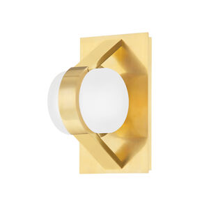 Orbit LED 4.75 inch Aged Brass Wall Sconce Wall Light