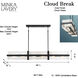 Cloud Break 12 Light 48 inch Coal Island Light Ceiling Light
