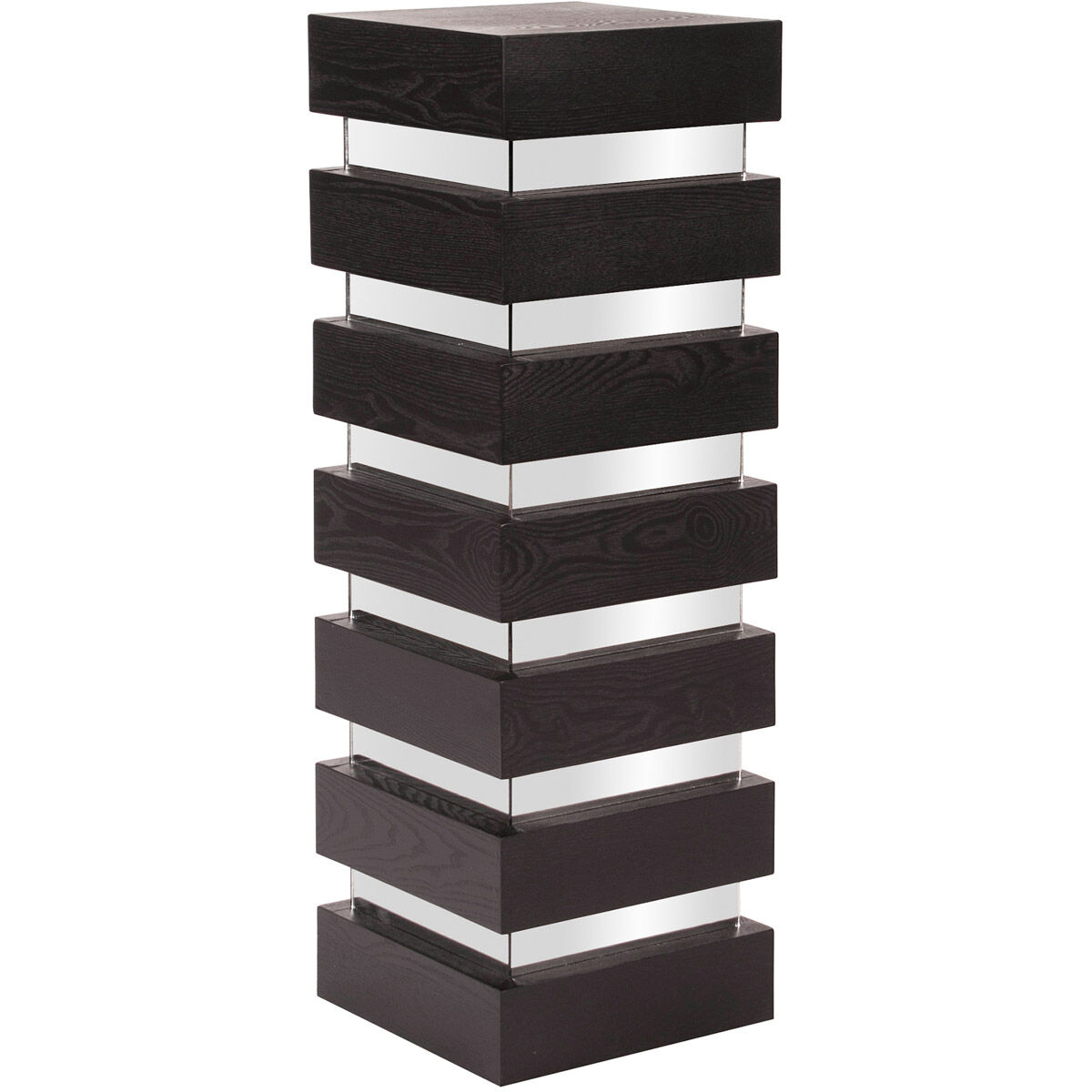 Stepped 35 X 12 inch Espresso Brown Pedestal