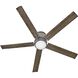 Vail Flush 52 inch Graphite with Driftwood Blades Fan