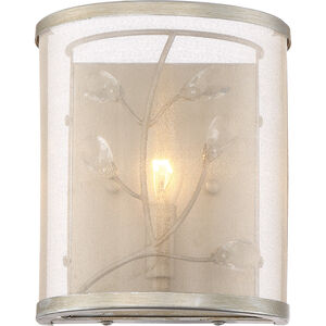 Vine 1 Light 8 inch Burnished Silver with Crystal Wall Sconce Wall Light