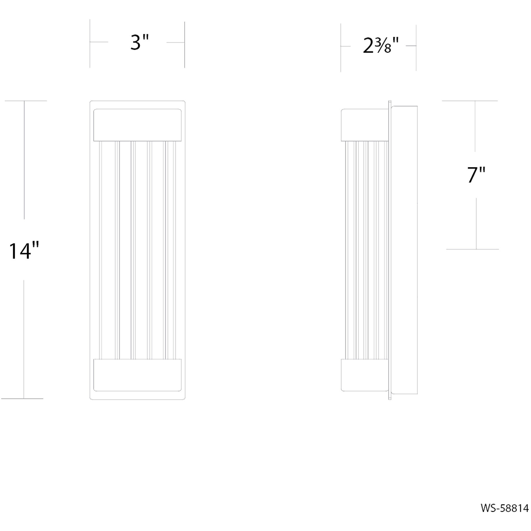 Tower Indoor Wall Lighting in Brushed Nickel
