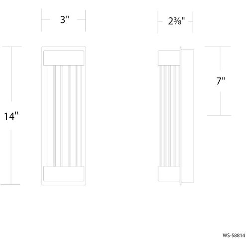 Tower Indoor Wall Lighting in Brushed Nickel