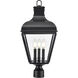 Edenton 3 Light 24 inch Matte Black Outdoor Post Lantern