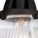 Nouveau 2 Colton 1 Light 6 inch Matte Black Semi-Flush Mount Ceiling Light