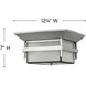 Estate Series Harbor 2 Light 12.25 inch Titanium Outdoor Flush Mount