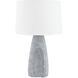 Hackensack 28.5 inch 15 watt Aged Brass and Ceramic Stonewash Table Lamp Portable Light