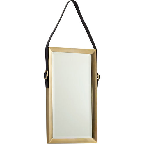 Long 18 X 10 inch Antique Brass Wall Mirror, Long