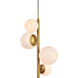 Wells 4 Light 18 inch Brass Pendant Ceiling Light