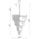 Deco 34 Light 40 inch Medallion Gold Down Chandelier Ceiling Light