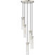 Beau 5 Light 12 inch Brushed Nickel Chandelier Ceiling Light