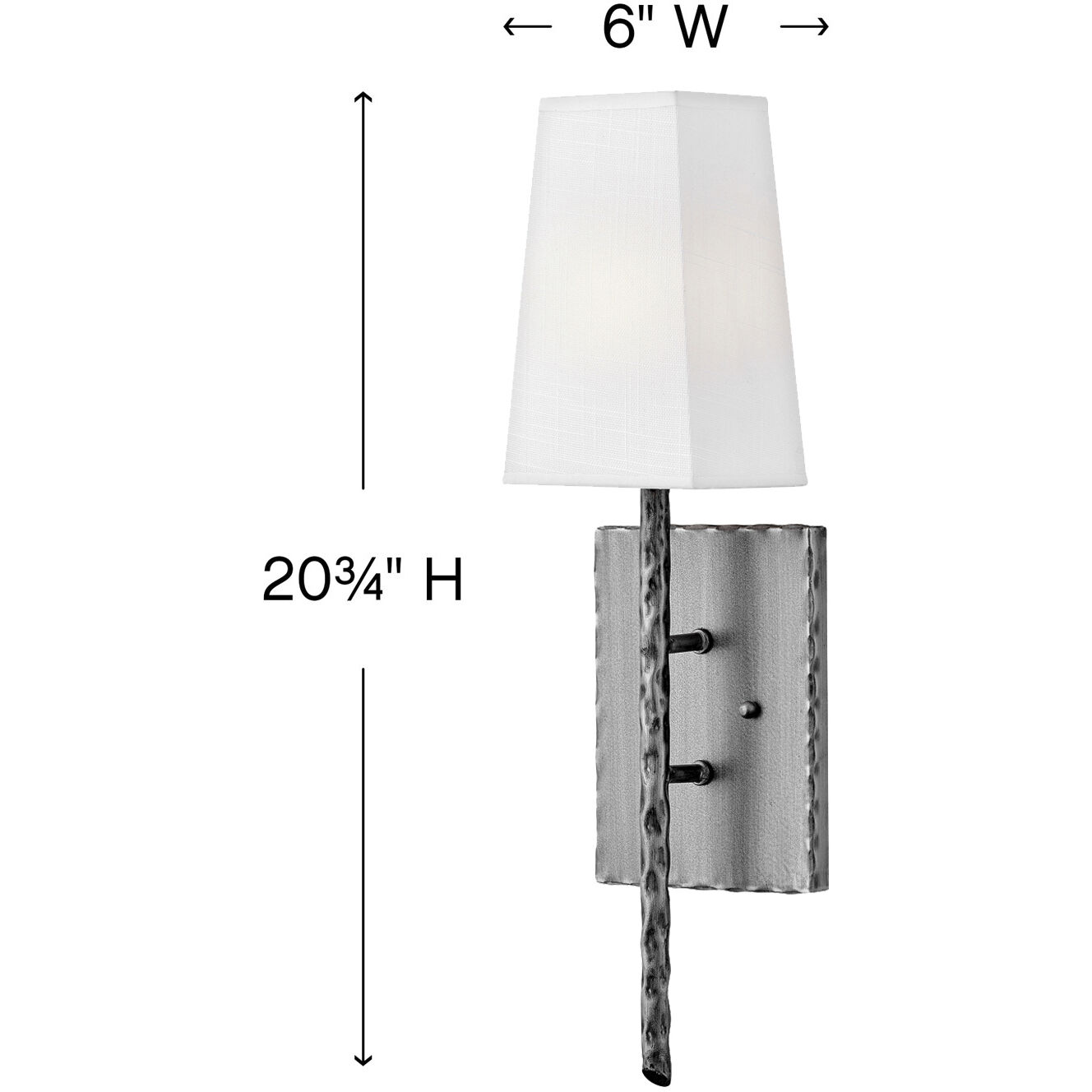 Tress 1 Light 6 inch Burnished Nickel ADA Indoor Wall Sconce Wall Light