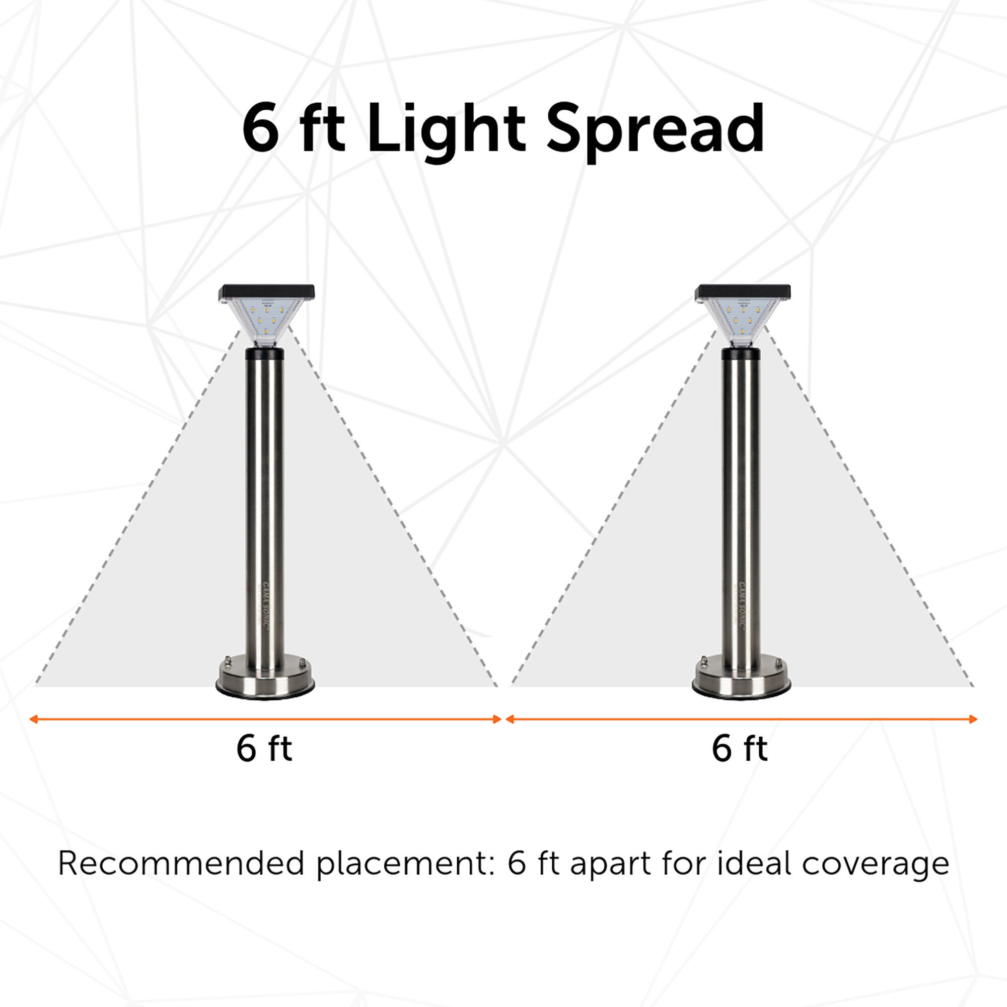 Luxor Black Pathway Light, Solar
