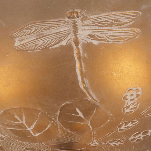 Restoration 3 Light 16 inch Golden Bronze Semi Flush Mount Ceiling Light