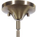 Mendota 1 Light 14 inch Oxidized Aged Brass Pendant Ceiling Light