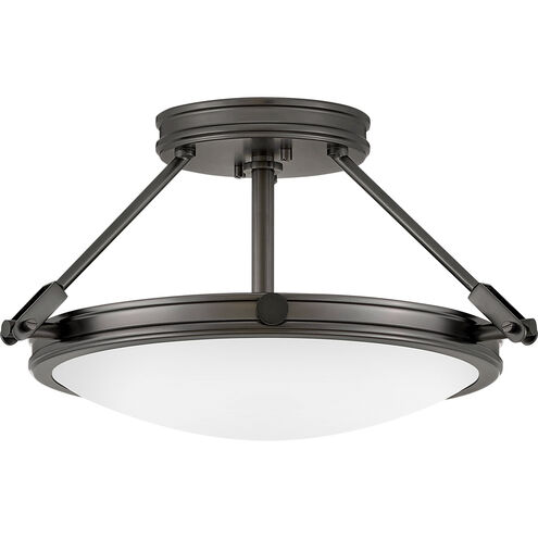 Collier 3 Light 16.5 inch Black Oxide Indoor Semi-Flush Mount Ceiling Light