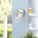 Munich 1 Light 5 inch Polished Chrome Single Sconce Wall Light, Single