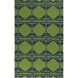 Frontier 66 X 42 inch Grass Green, Navy Rug
