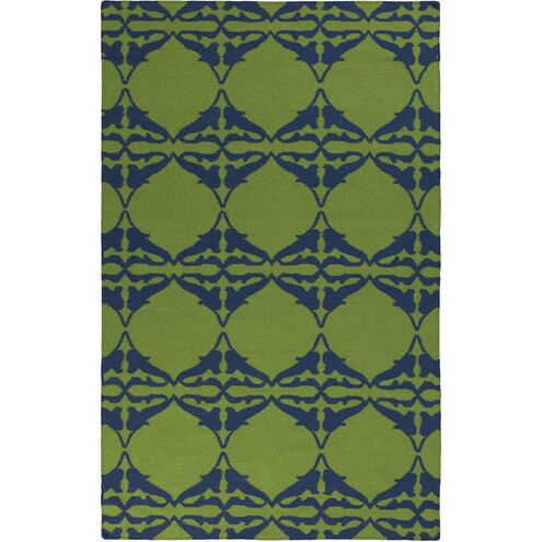 Frontier 66 X 42 inch Grass Green, Navy Rug