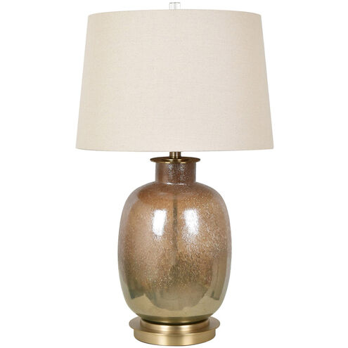 Charlotte 29 inch 150 watt Mastic Bronze and Antique Brass Table Lamp Portable Light