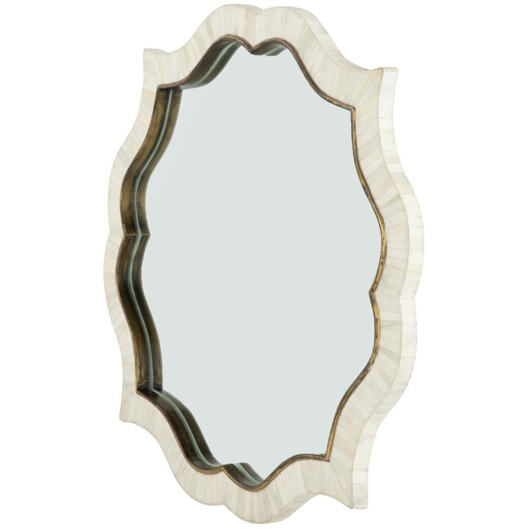 Laurette 34 X 34 inch White & Ivory Mirror