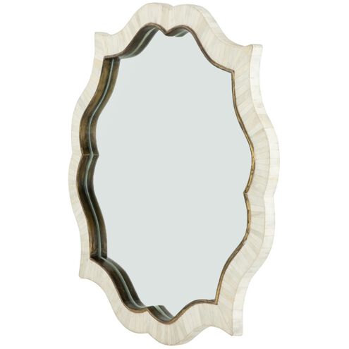 Laurette 34 X 34 inch White & Ivory Mirror
