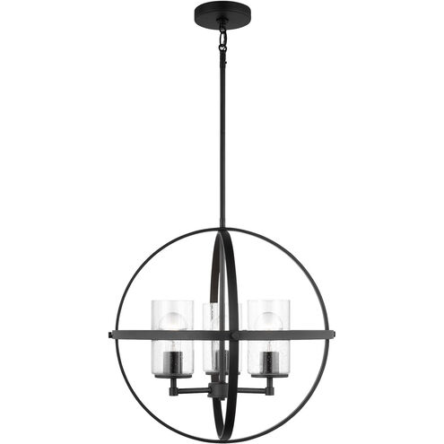 Alturas 3 Light 19 inch Midnight Black Chandelier Ceiling Light