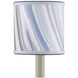 Marble Paper Lilac and Blue Agate 5 inch Drum Chandelier Shade