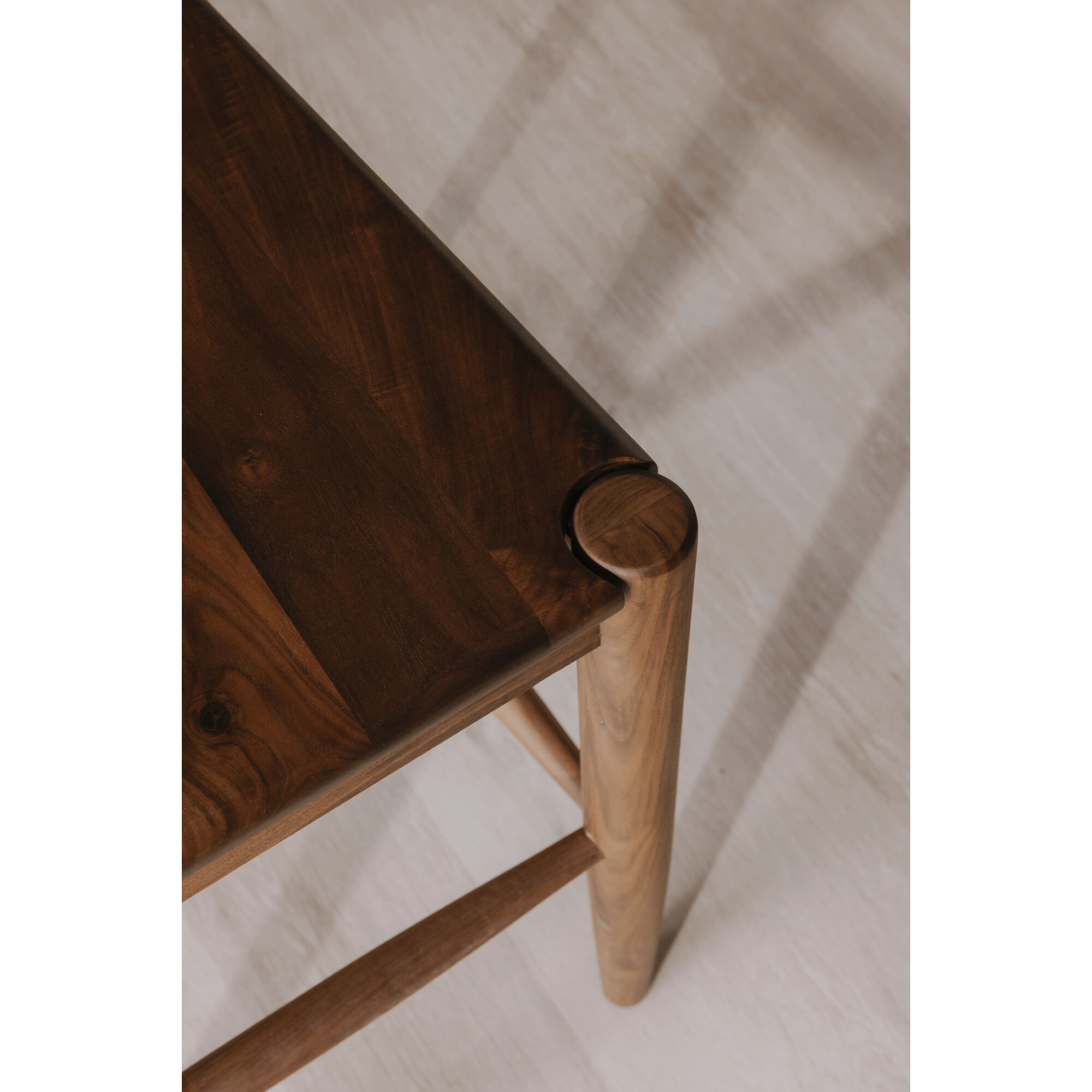 Owing 42 inch Walnut Bar Stool