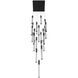Boa LED 28 inch Black Multi Port Pendant Ceiling Light