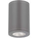Tube Arch LED 4.88 inch Graphite Outdoor Flush in Flood, 90, 3000K