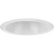 6in Recessed Trim PAR38 Satin White Open Trim