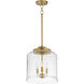 Acadia 3 Light 13.75 inch Natural Aged Brass Single Pendant Ceiling Light