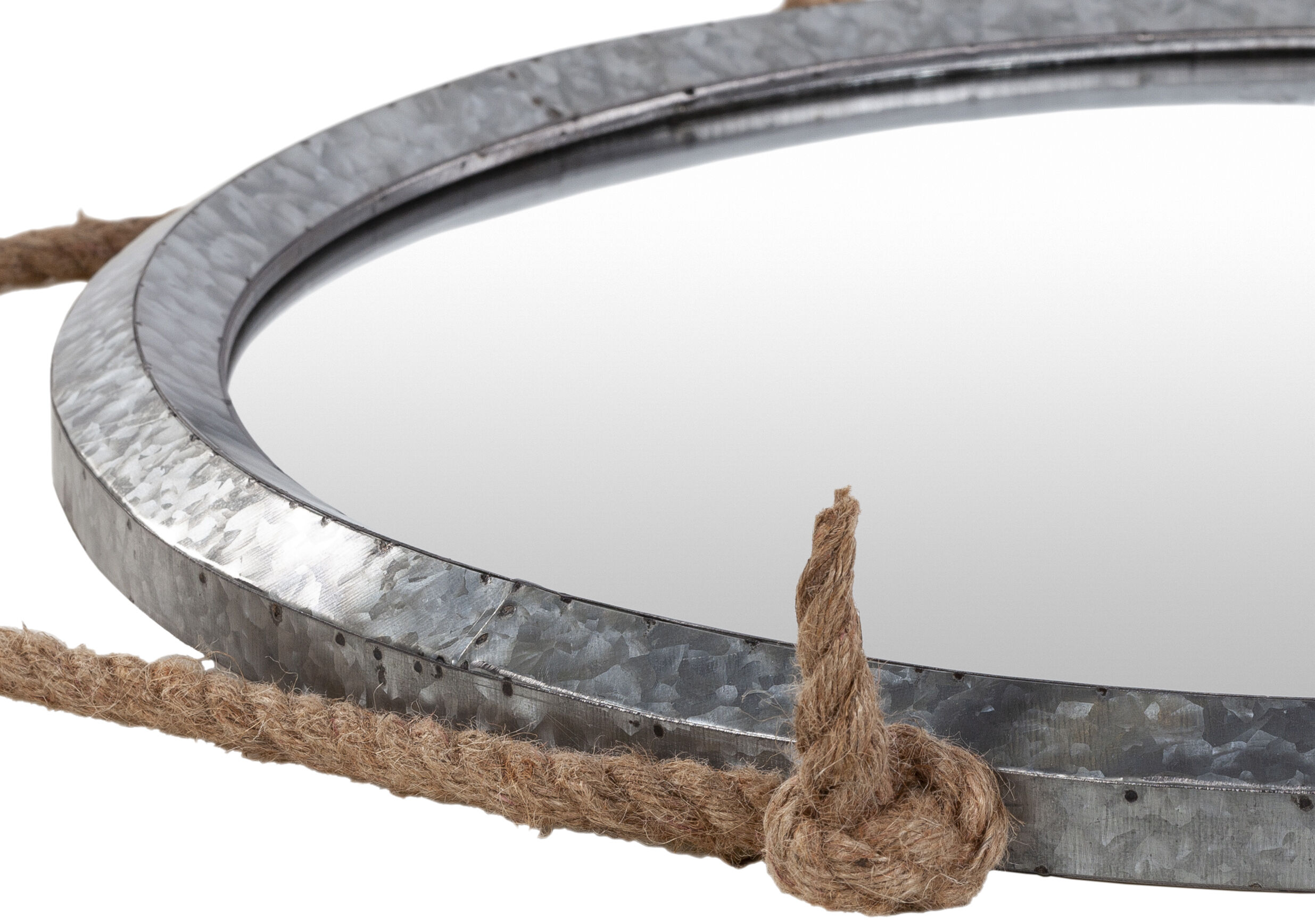 Detroit 30 X 24 inch Light Grey Mirror, Round