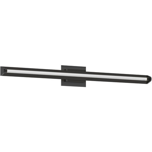 Plymouth LED 37.5 inch Black Bath Vanity Light Wall Light